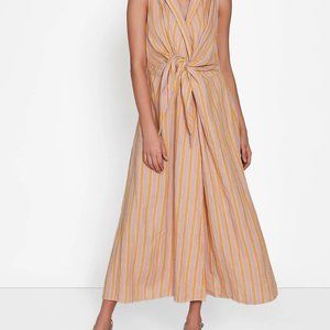 Striped Midi Tie Dress